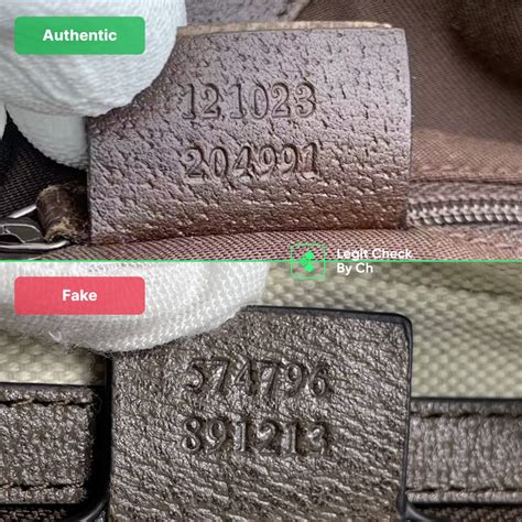 real gucci vs fake serial number|how to authenticate vintage gucci.